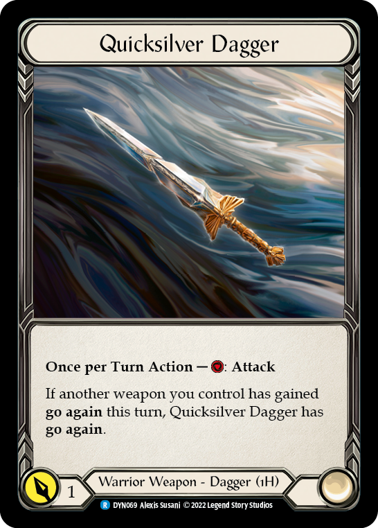 Quicksilver Dagger [DYN069] (Dynasty)  Cold Foil | Boutique FDB TCG