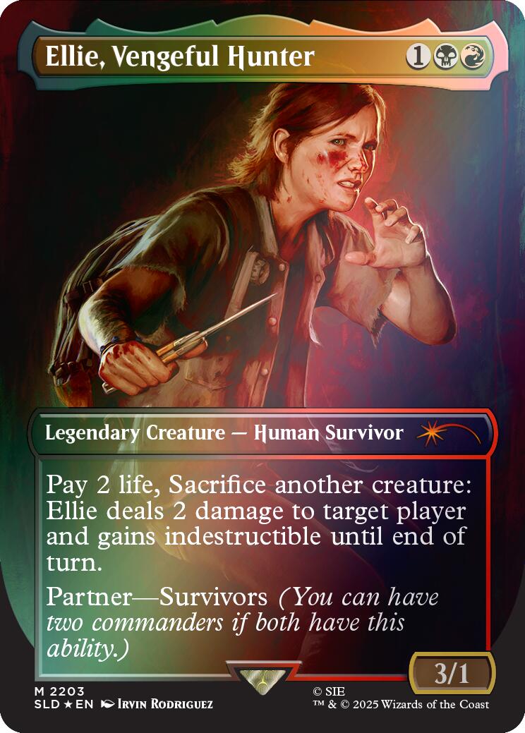 Ellie, Vengeful Hunter (Rainbow Foil) [Secret Lair Drop Series] | Boutique FDB TCG