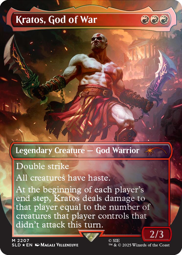 Kratos, God of War (Rainbow Foil) [Secret Lair Drop Series] | Boutique FDB TCG