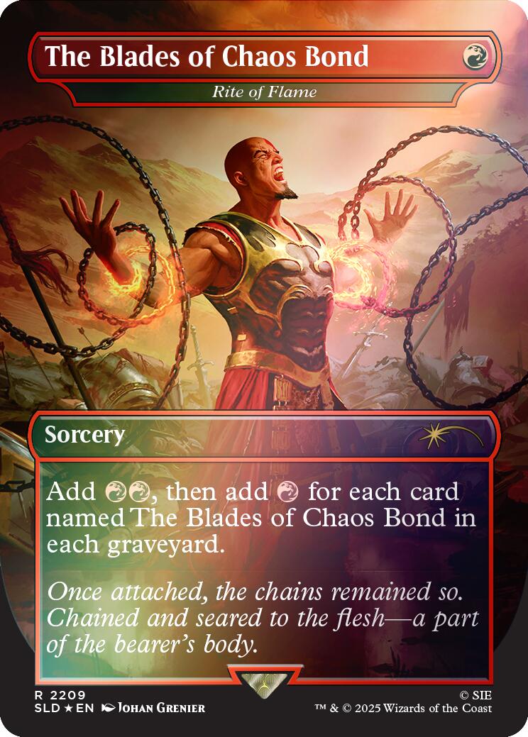 The Blades of Chaos Bond - Rite of Flame (Rainbow Foil) [Secret Lair Drop Series] | Boutique FDB TCG