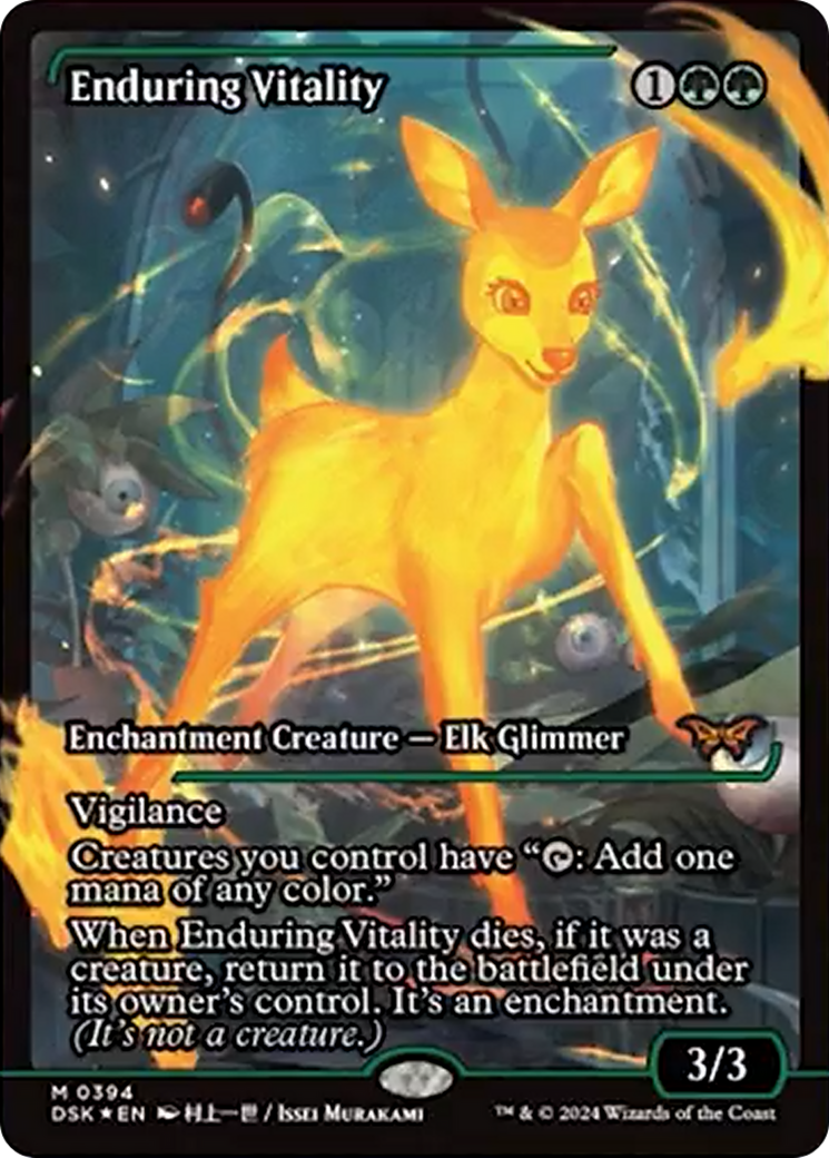 Enduring Vitality (Japan Showcase) [Duskmourn: House of Horror] | Boutique FDB TCG