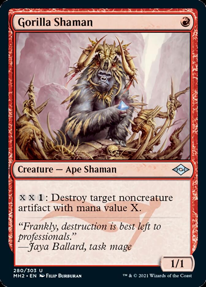 Gorilla Shaman (Foil Etched) [Modern Horizons 2] | Boutique FDB TCG