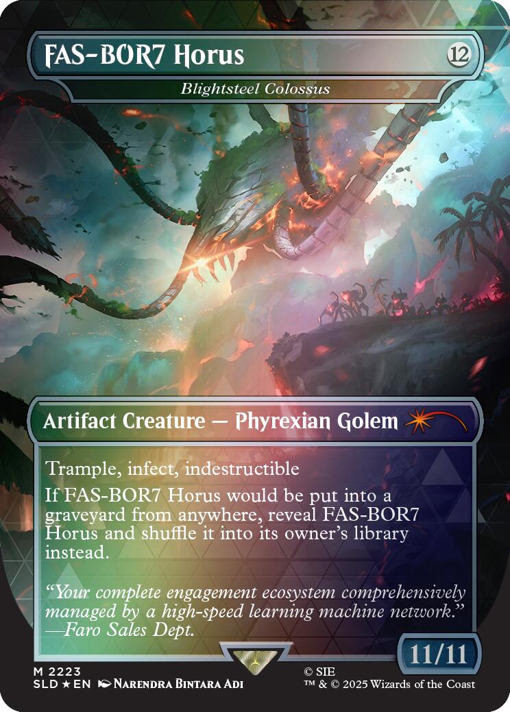FAS-BOR7 Horus - Blightsteel Colossus (Rainbow Foil) [Secret Lair Drop Series] | Boutique FDB TCG
