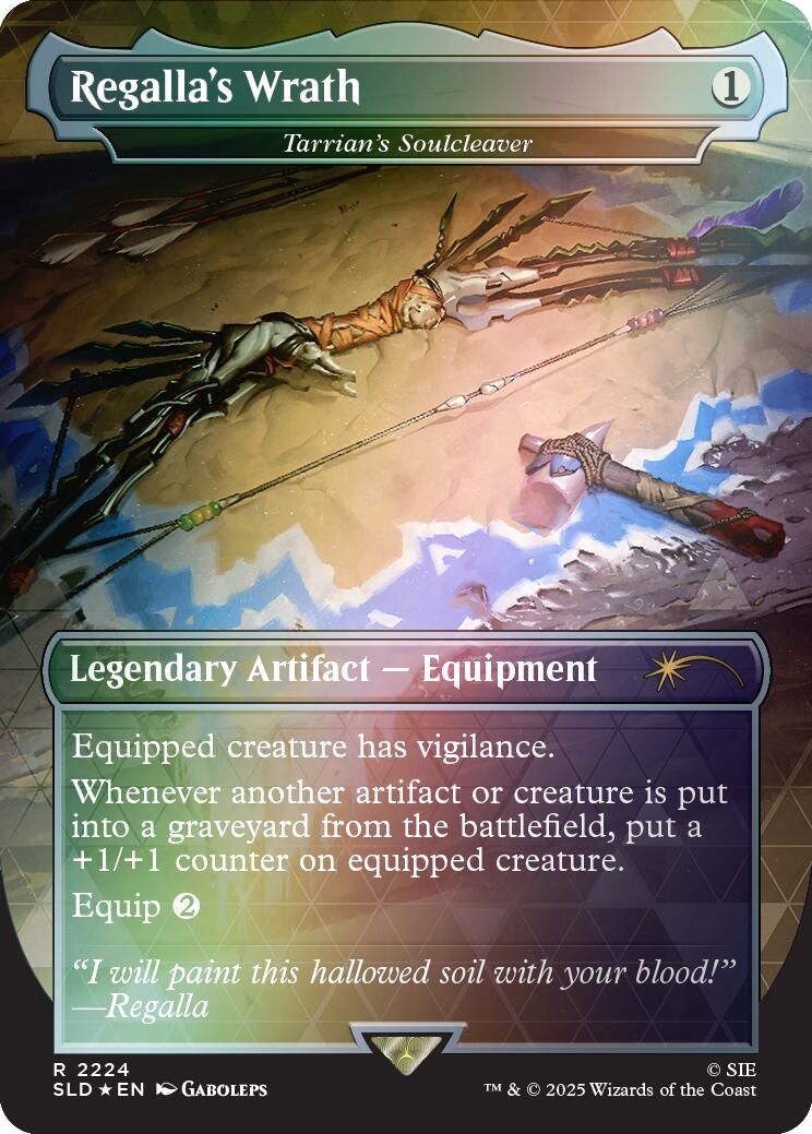 Regalla's Wrath - Tarrian's Soulcleaver (Rainbow Foil) [Secret Lair Drop Series] | Boutique FDB TCG