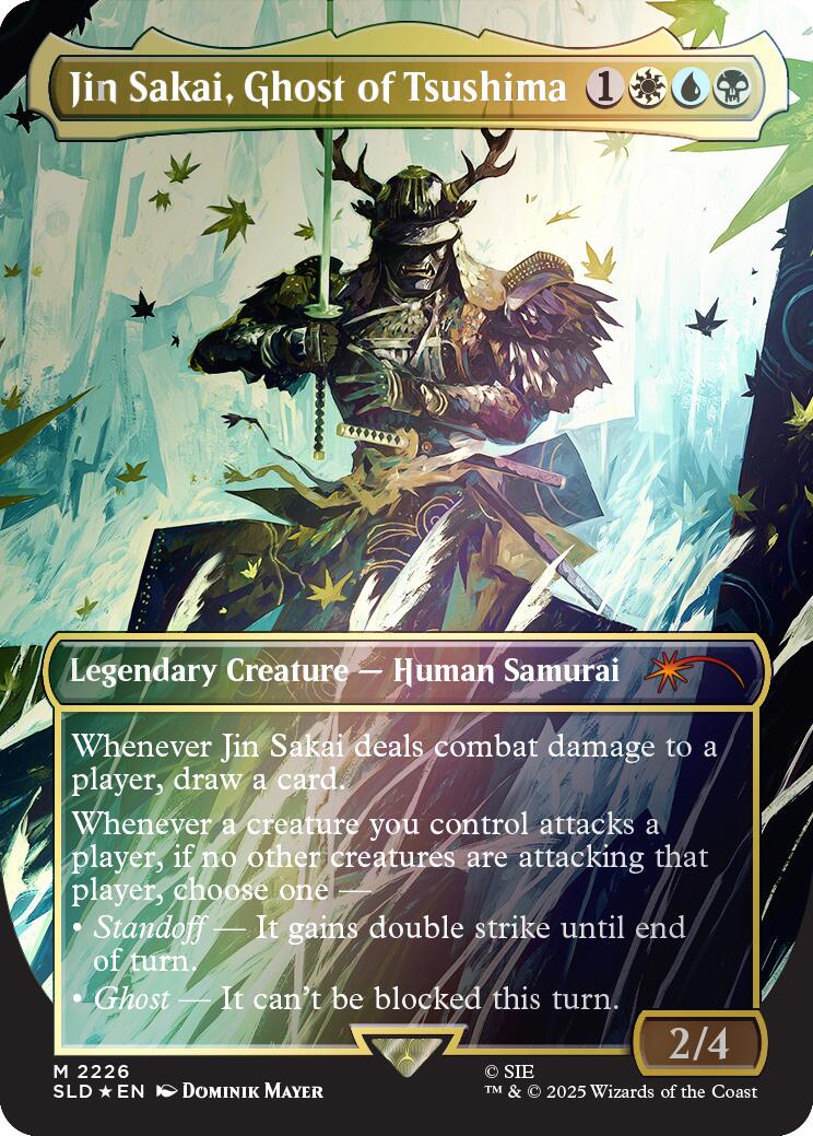 Jin Sakai, Ghost of Tsushima (Rainbow Foil) [Secret Lair Drop Series] | Boutique FDB TCG