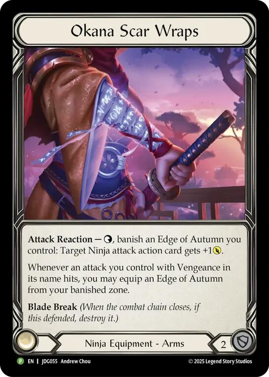 Okana Scar Wraps [JDG055] (Promo)  Cold Foil | Boutique FDB TCG