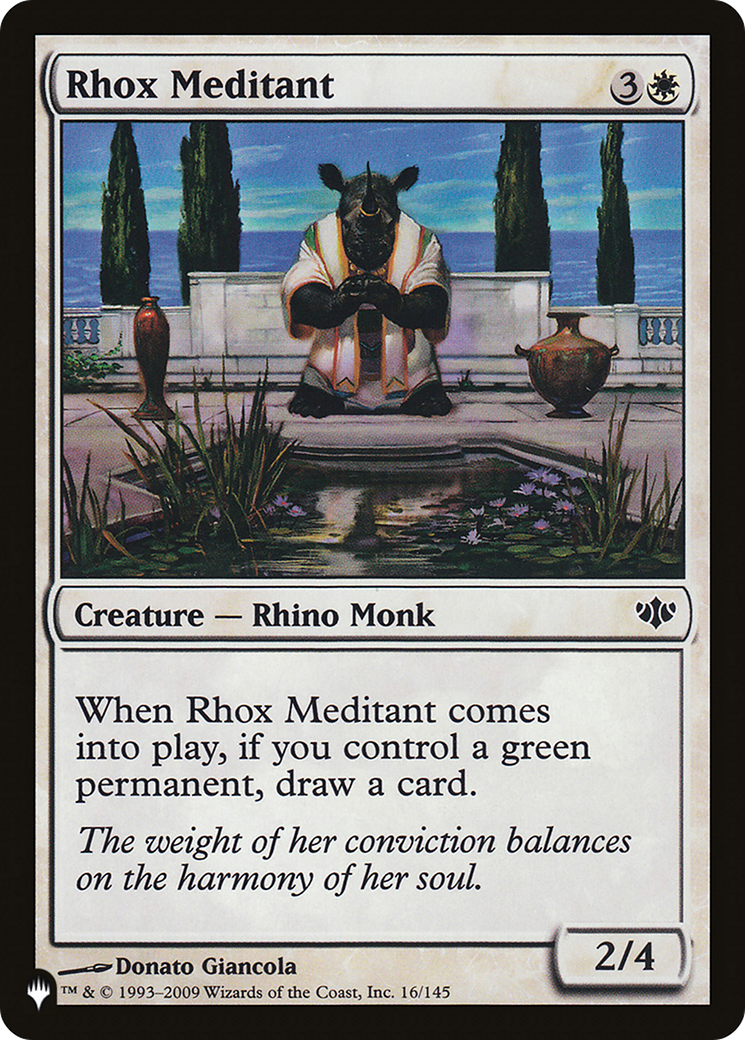 Rhox Meditant [The List Reprints] | Boutique FDB TCG