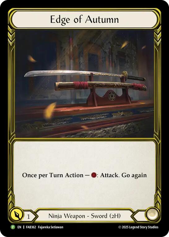 Edge of Autumn (Golden) [FAB362] (Promo)  Cold Foil | Boutique FDB TCG
