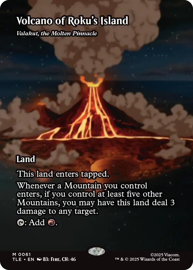 Volcano of Roku's Island - Valakut, the Molten Pinnacle [Avatar: The Last Airbender: Eternal-Legal] | Boutique FDB TCG