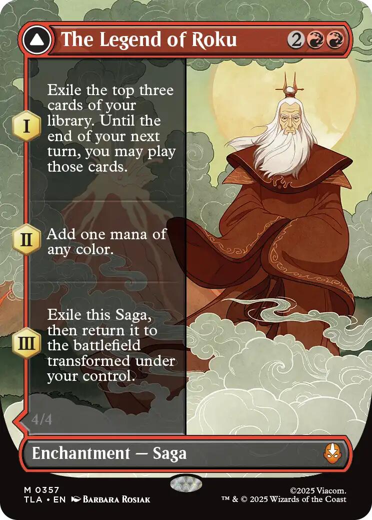 The Legend of Roku (Borderless) [Avatar: The Last Airbender] | Boutique FDB TCG