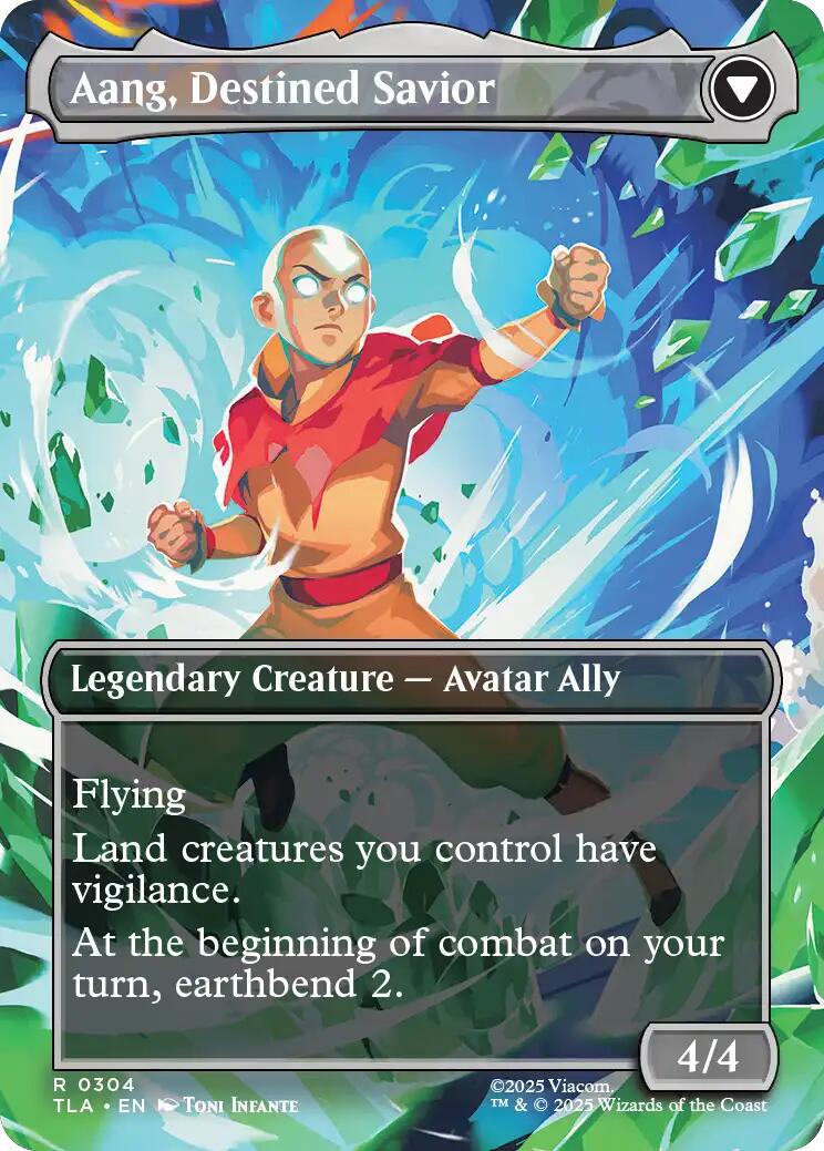 Aang, at the Crossroads (Borderless) [Avatar: The Last Airbender] | Boutique FDB TCG