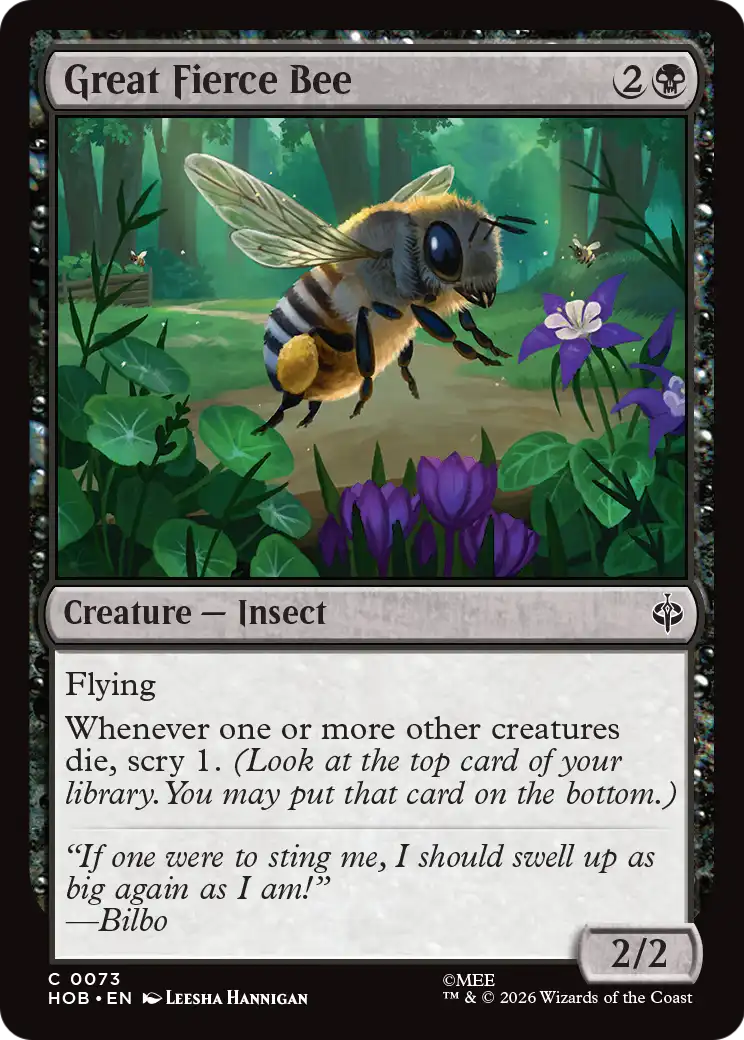 Great Fierce Bee [The Hobbit] | Boutique FDB TCG
