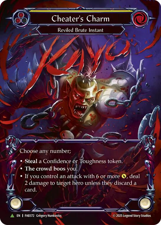 Cheater's Charm [FAB372] (Promo)  Cold Foil | Boutique FDB TCG