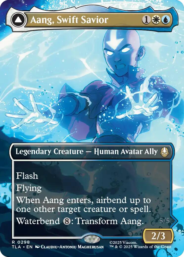 Aang, Swift Savior (298) (Borderless) [Avatar: The Last Airbender] | Boutique FDB TCG