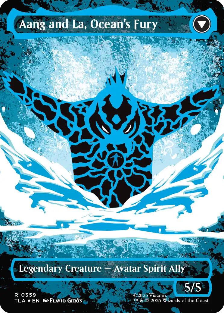 Aang, Swift Savior (Borderless) (Neon Ink Foil) [Avatar: The Last Airbender] | Boutique FDB TCG