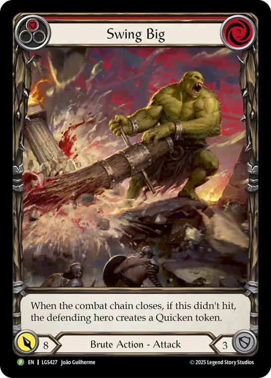 Swing Big (Extended Art) [LGS427] (Promo)  Rainbow Foil | Boutique FDB TCG
