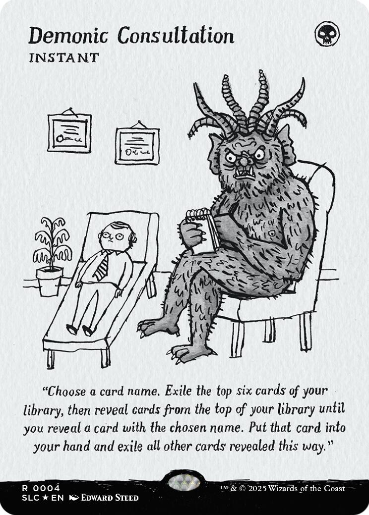 Demonic Consultation (Halo Foil) [Secret Lair Countdown Kit] | Boutique FDB TCG