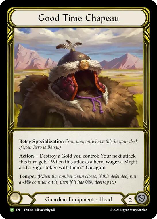 Good Time Chapeau (Golden) [FAB304] (Promo)  Cold Foil | Boutique FDB TCG