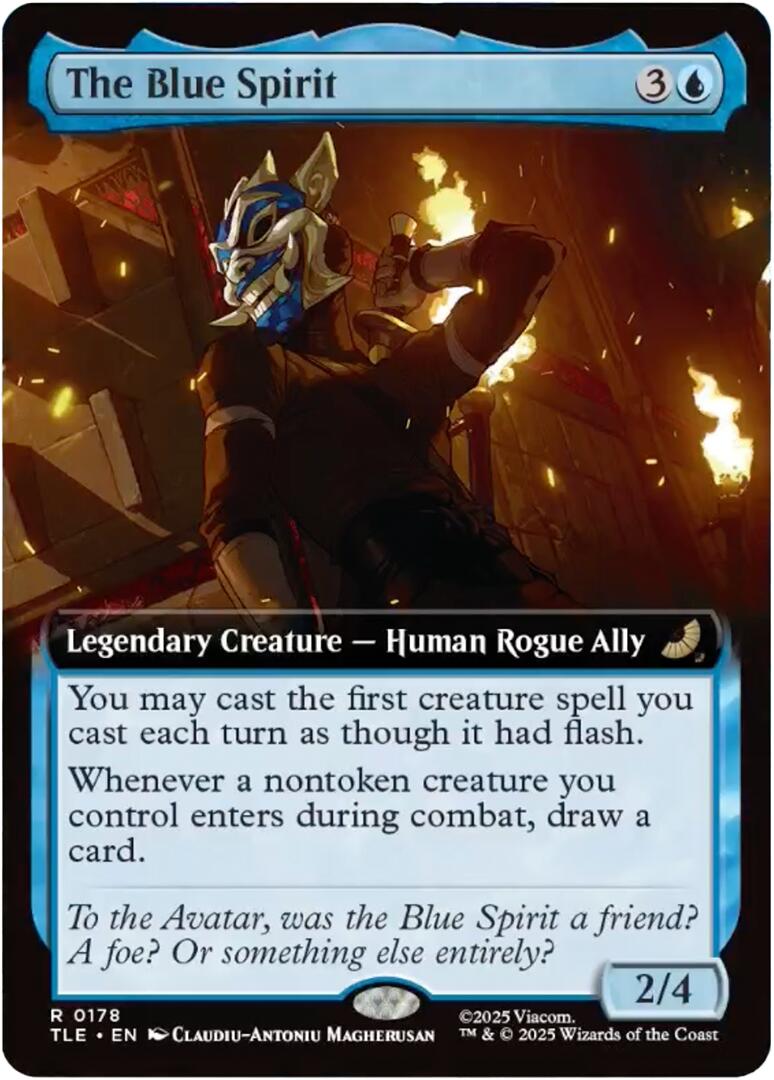 The Blue Spirit (Extended Art) [Avatar: The Last Airbender: Eternal-Legal] | Boutique FDB TCG