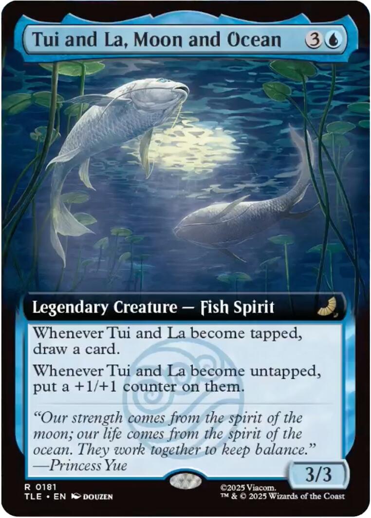 Tui and La, Moon and Ocean (Extended Art) [Avatar: The Last Airbender: Eternal-Legal] | Boutique FDB TCG