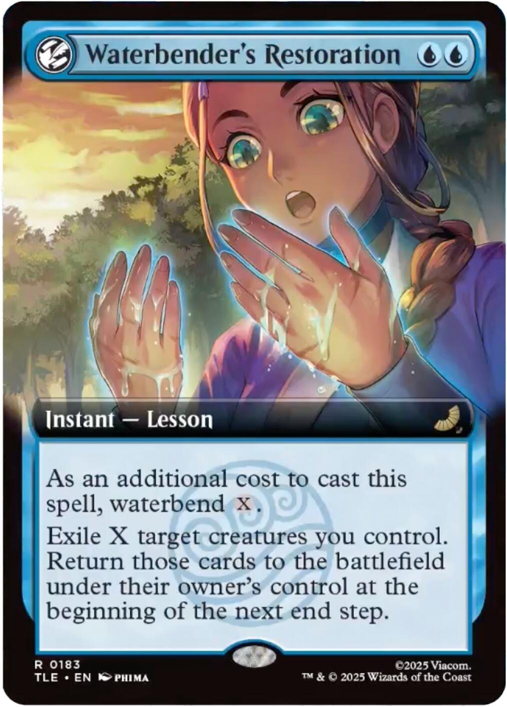 Waterbender's Restoration (Extended Art) [Avatar: The Last Airbender: Eternal-Legal] | Boutique FDB TCG