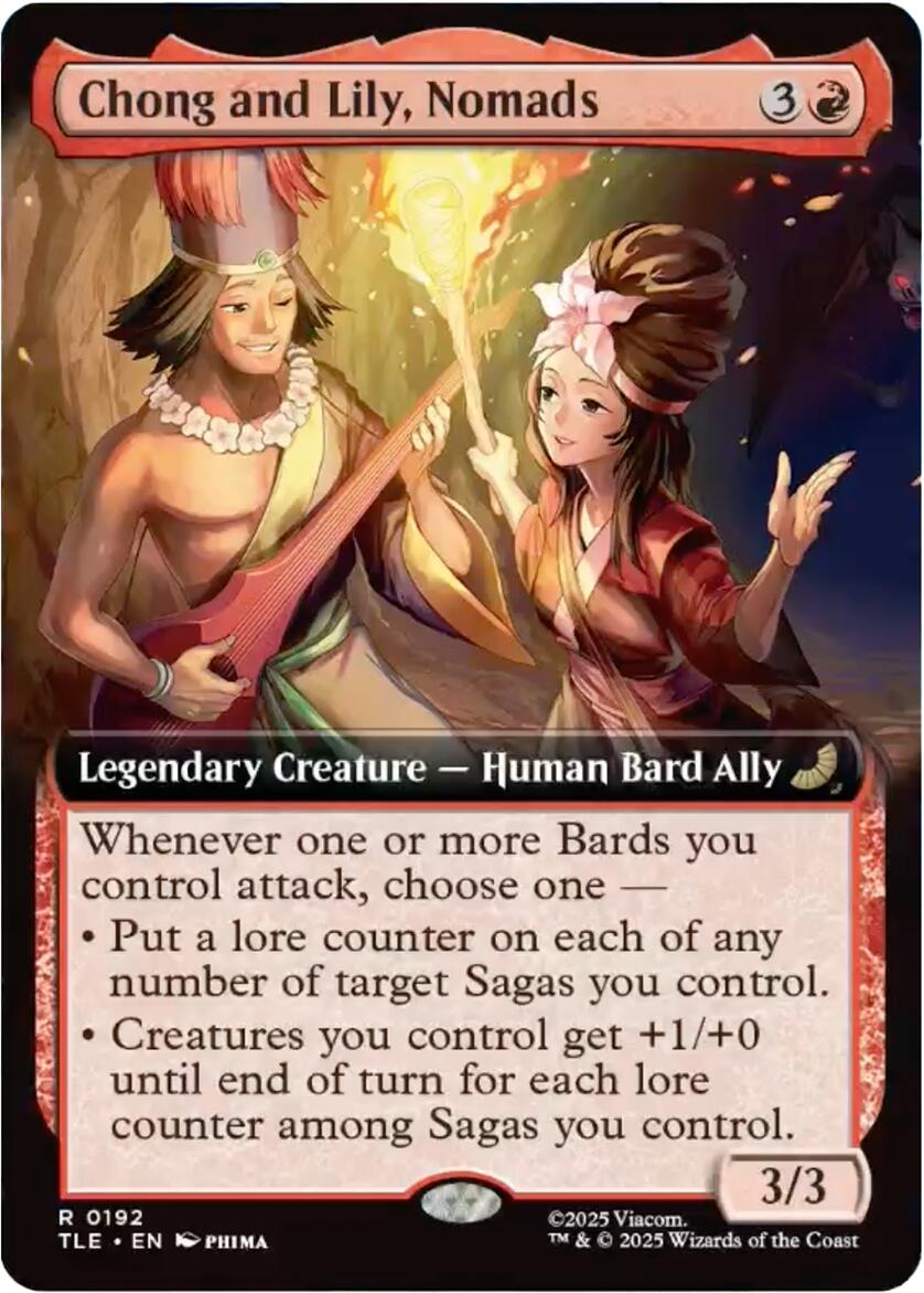 Chong and Lily, Nomads (Extended Art) [Avatar: The Last Airbender: Eternal-Legal] | Boutique FDB TCG