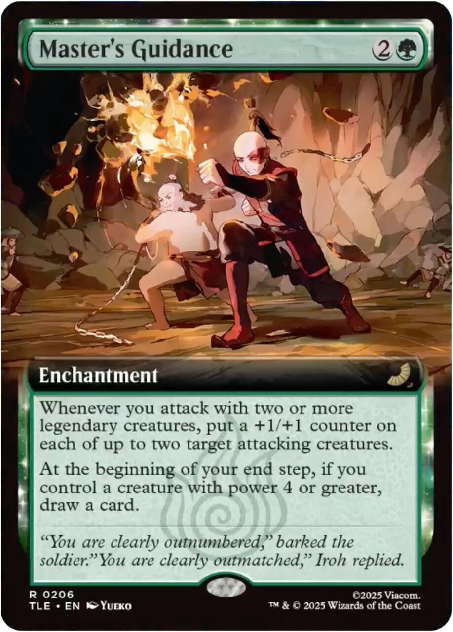 Master's Guidance (Extended Art) [Avatar: The Last Airbender: Eternal-Legal] | Boutique FDB TCG