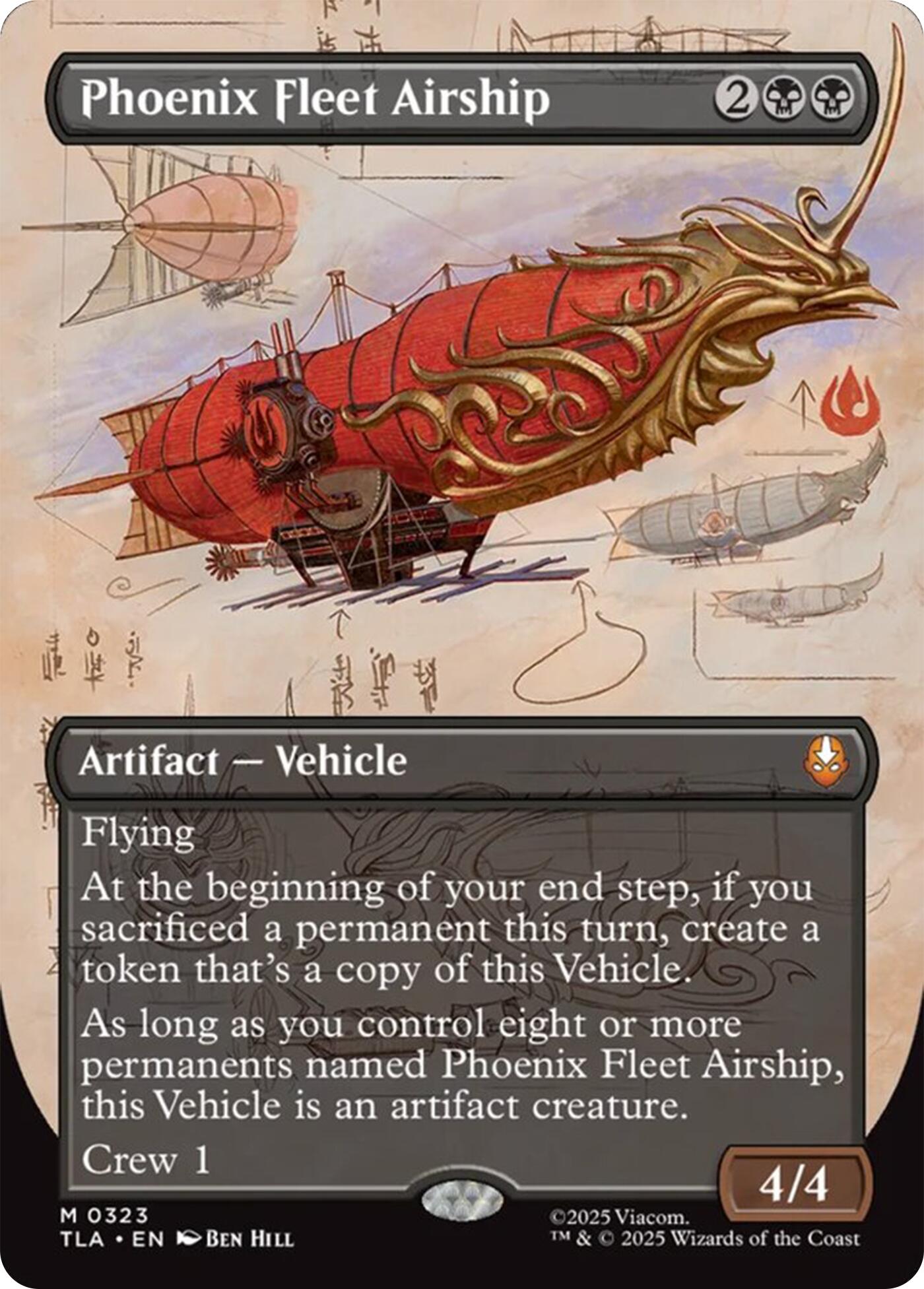 Phoenix Fleet Airship (Borderless) [Avatar: The Last Airbender] | Boutique FDB TCG