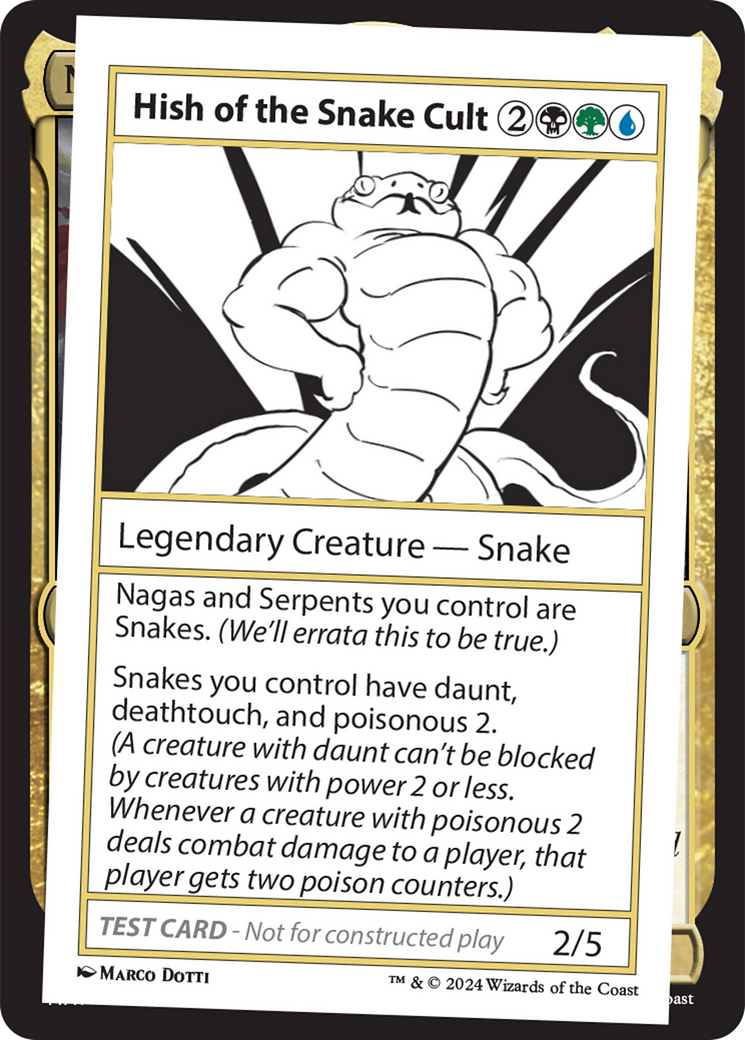 Hish of the Snake Cult [Mystery Booster 2 Playtest Cards] | Boutique FDB TCG