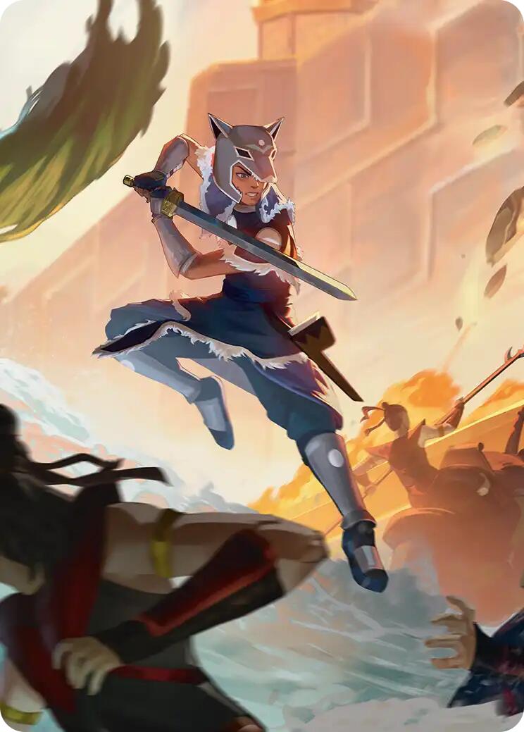 Sokka's Charge Art Card [Avatar: The Last Airbender Art Series] | Boutique FDB TCG