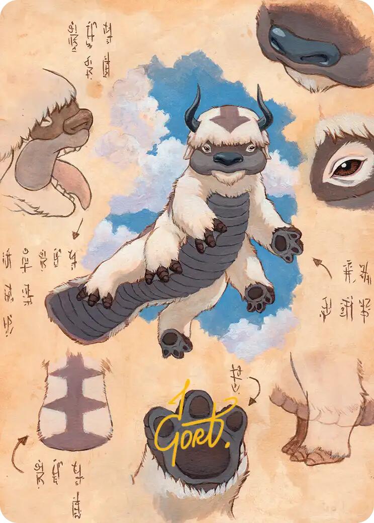 Appa, Steadfast Guardian Art Card (Gold-Stamped Signature) [Avatar: The Last Airbender Art Series] | Boutique FDB TCG