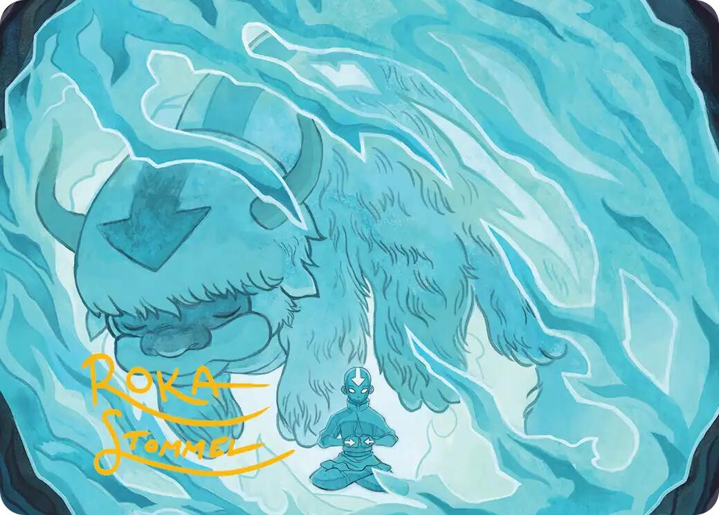 Aang's Iceberg 2 Art Card (Gold-Stamped Signature) [Avatar: The Last Airbender Art Series] | Boutique FDB TCG