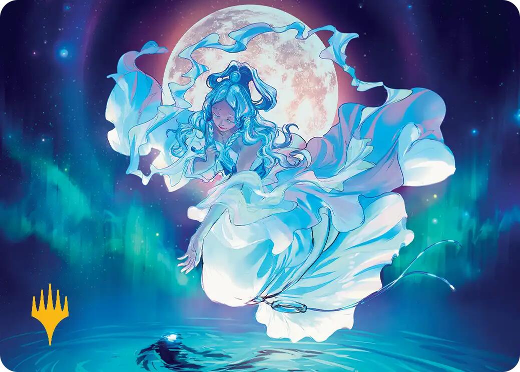 Yue, the Moon Spirit Art Card (Gold-Stamped Planeswalker Symbol) [Avatar: The Last Airbender Art Series] | Boutique FDB TCG