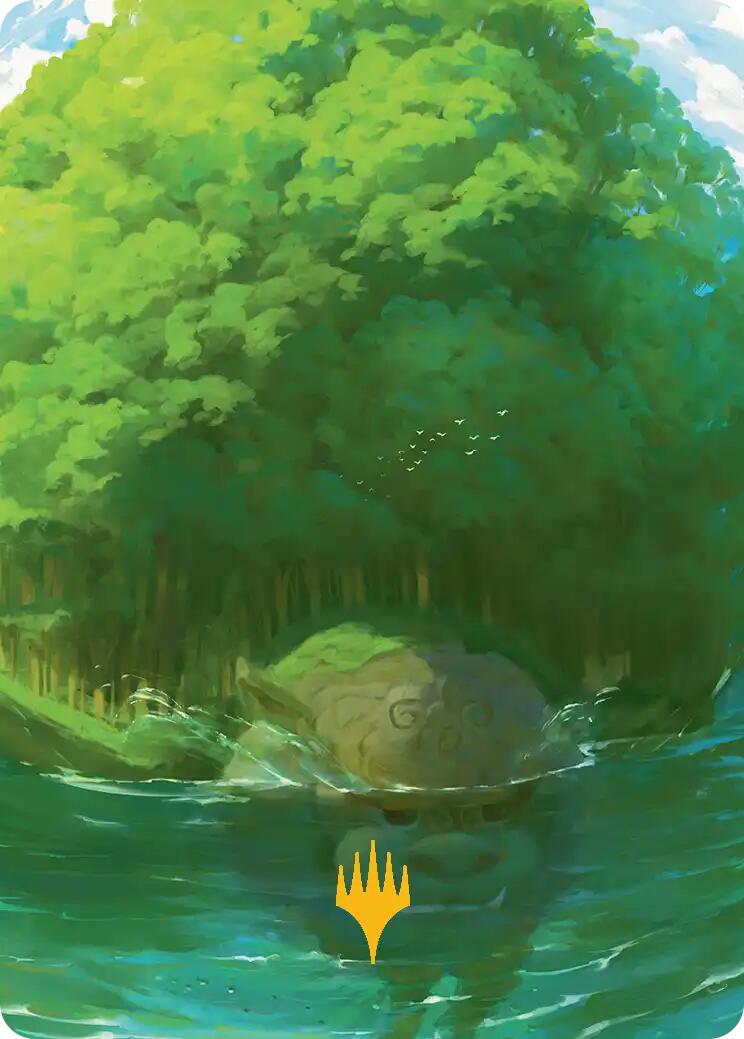 Forest Art Card (Gold-Stamped Planeswalker Symbol) [Avatar: The Last Airbender Art Series] | Boutique FDB TCG