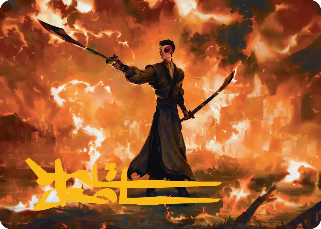 Zuko, Conflicted Art Card (Gold-Stamped Signature) [Avatar: The Last Airbender Art Series] | Boutique FDB TCG