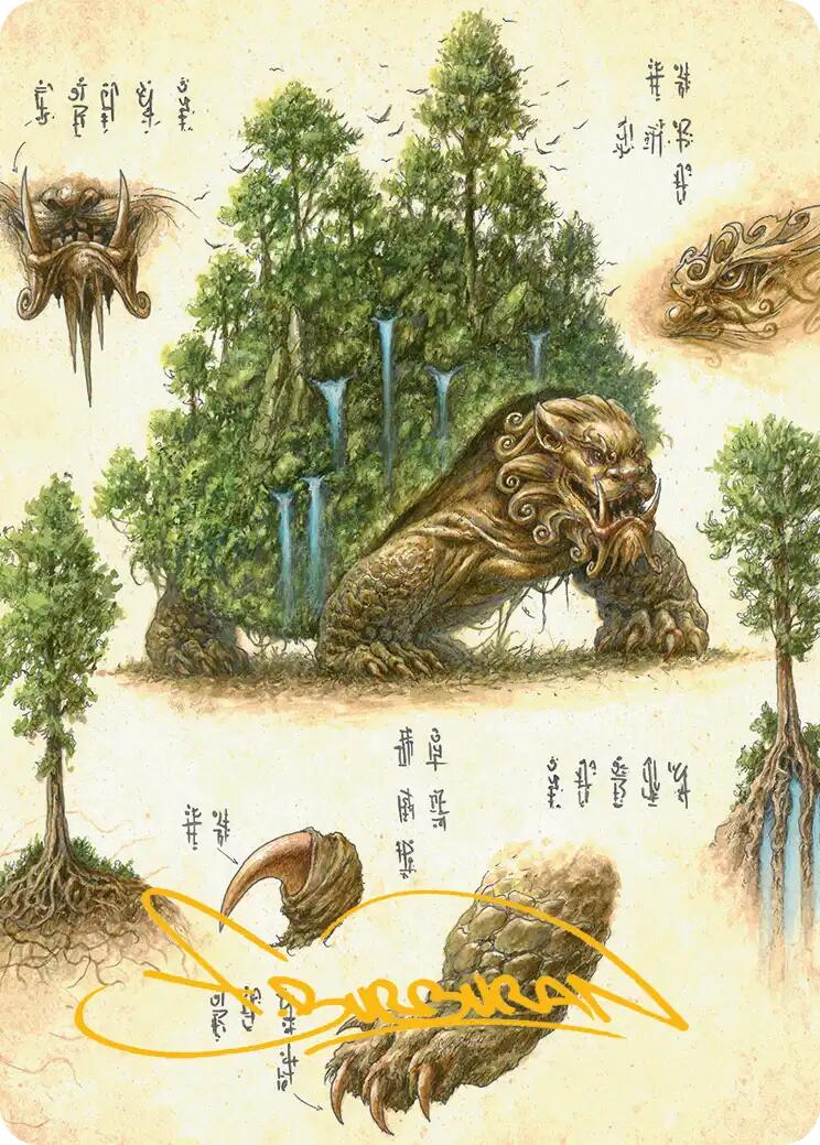 The Lion-Turtle Art Card (Gold-Stamped Signature) [Avatar: The Last Airbender Art Series] | Boutique FDB TCG