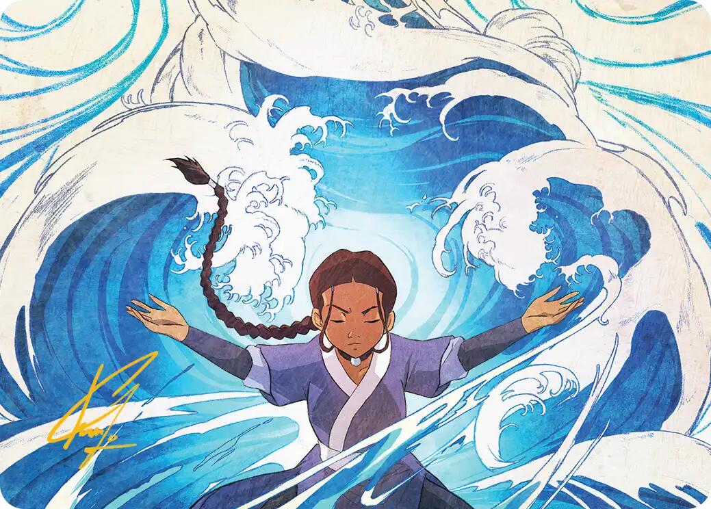 Katara, Water Tribe's Hope Art Card (Gold-Stamped Signature) [Avatar: The Last Airbender Art Series] | Boutique FDB TCG
