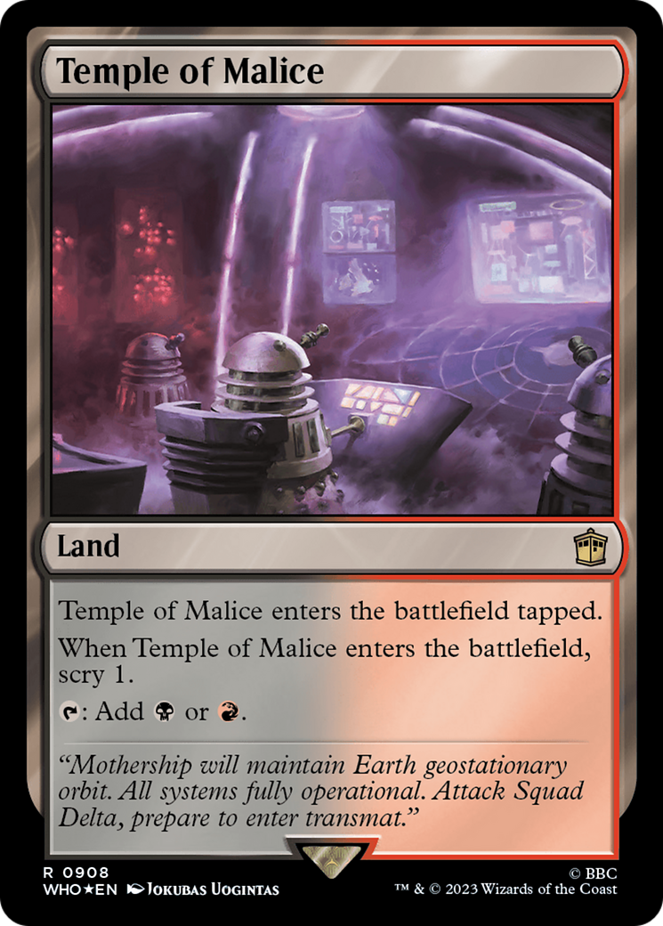 Temple of Malice (Surge Foil) [Doctor Who] | Boutique FDB TCG