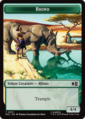 Bird // Rhino Double-Sided Token [Marvel Super Heroes Commander Tokens] | Boutique FDB TCG