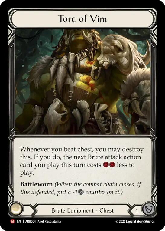 Torc of Vim [ARR004] (Armory Deck: Rhinar)  Rainbow Foil | Boutique FDB TCG