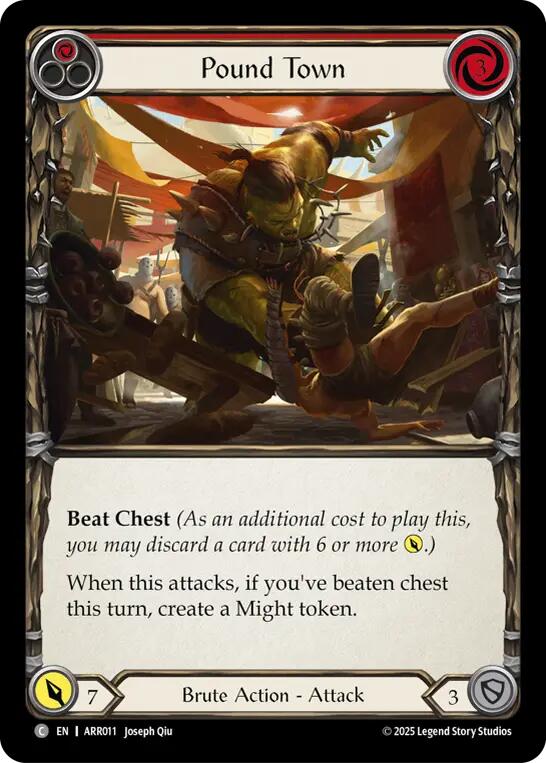 Pound Town (Red) [ARR011] (Armory Deck: Rhinar) | Boutique FDB TCG
