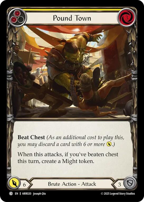 Pound Town (Yellow) [ARR020] (Armory Deck: Rhinar) | Boutique FDB TCG