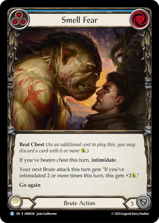 Smell Fear (Blue) [ARR028] (Armory Deck: Rhinar) | Boutique FDB TCG