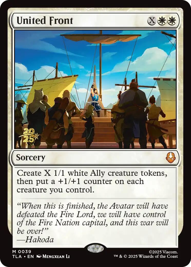 United Front [Avatar: The Last Airbender Prerelease Cards] | Boutique FDB TCG