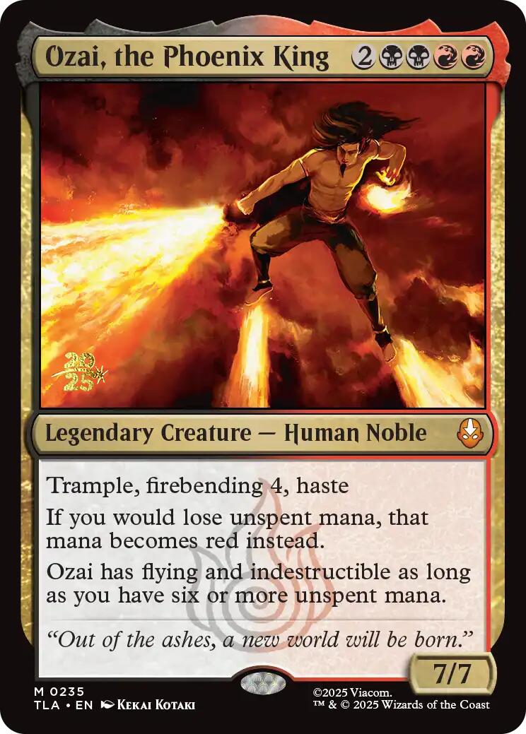 Ozai, the Phoenix King [Avatar: The Last Airbender Prerelease Cards] | Boutique FDB TCG