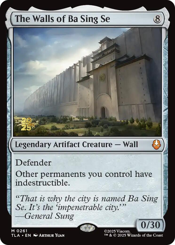 The Walls of Ba Sing Se [Avatar: The Last Airbender Prerelease Cards] | Boutique FDB TCG