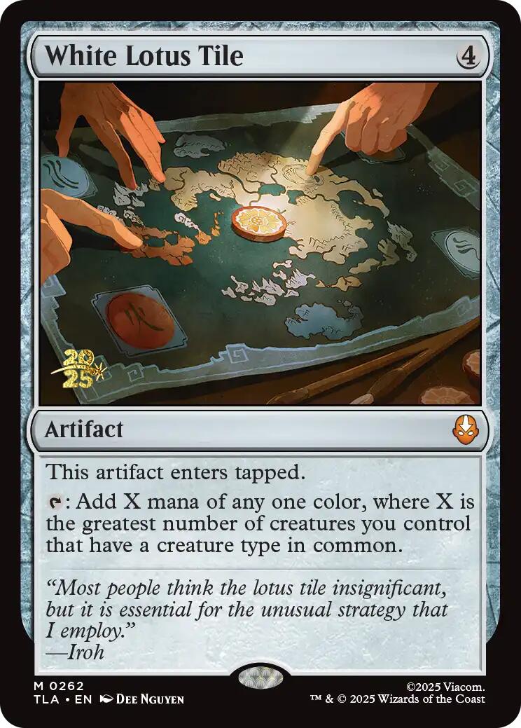 White Lotus Tile [Avatar: The Last Airbender Prerelease Cards] | Boutique FDB TCG