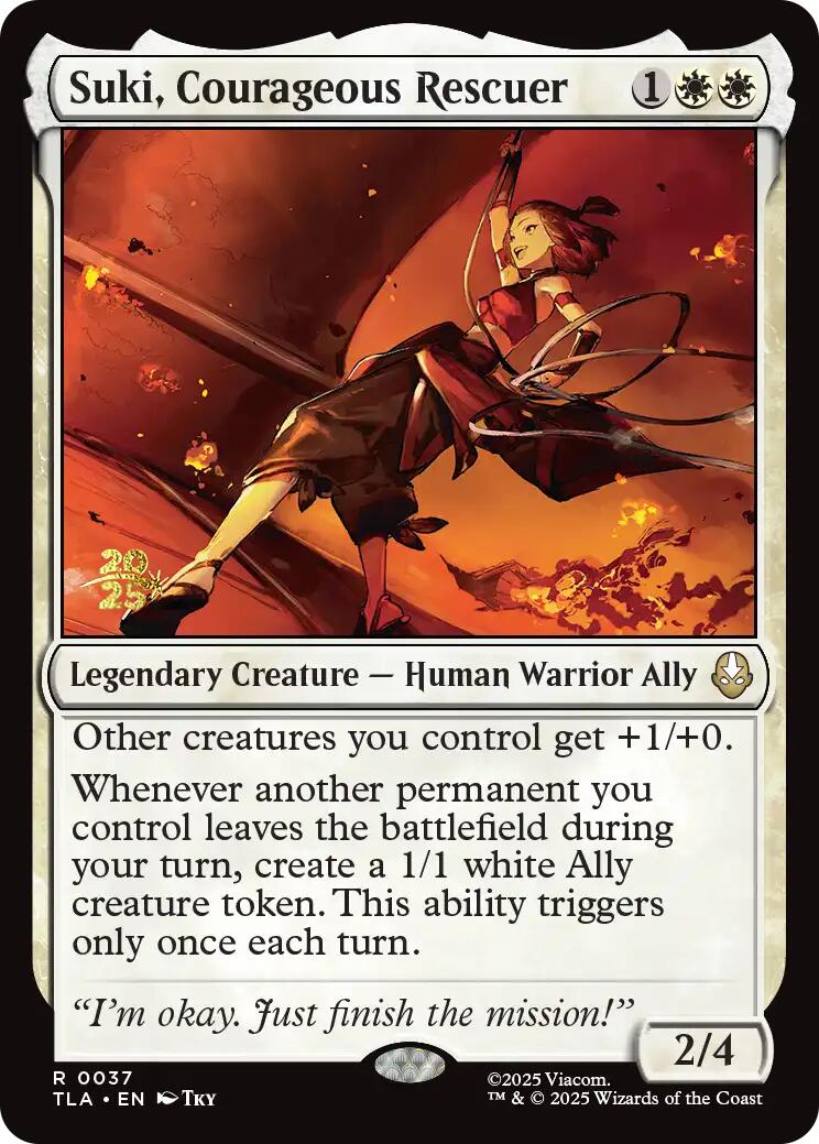 Suki, Courageous Rescuer [Avatar: The Last Airbender Prerelease Cards] | Boutique FDB TCG