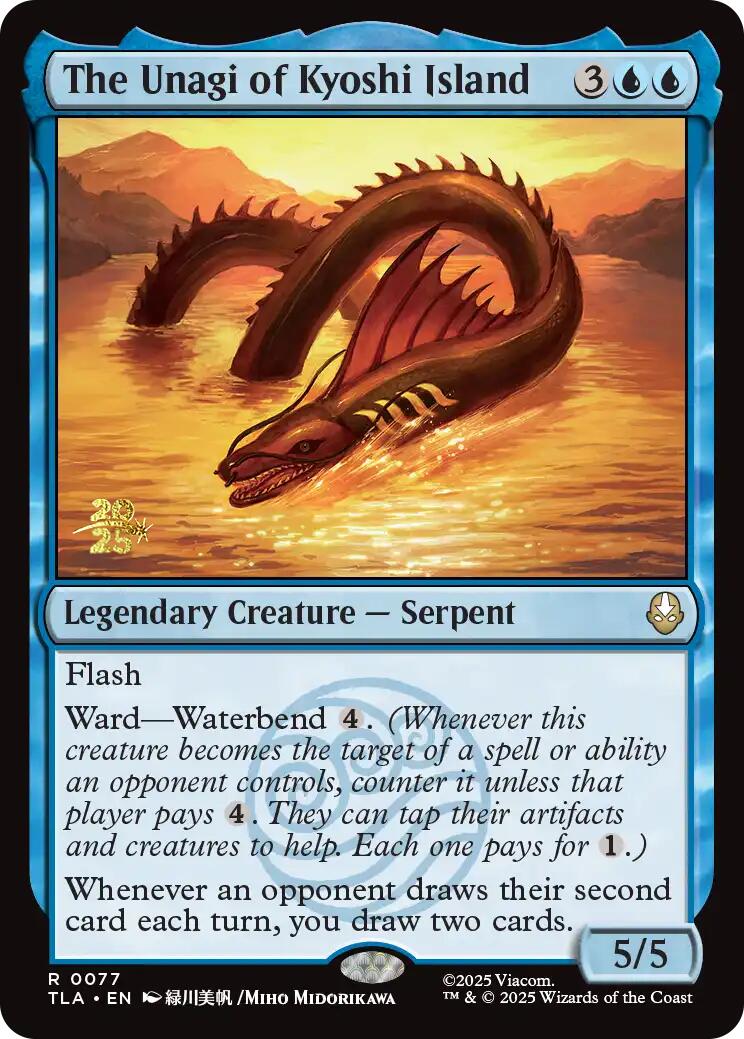 The Unagi of Kyoshi Island [Avatar: The Last Airbender Prerelease Cards] | Boutique FDB TCG