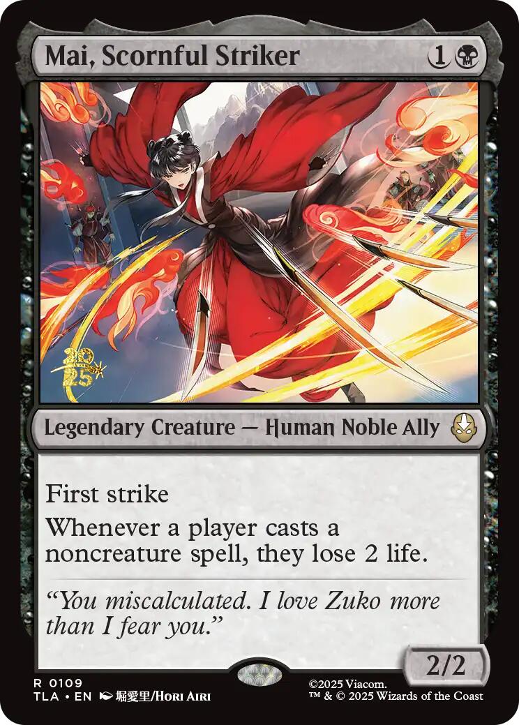Mai, Scornful Striker [Avatar: The Last Airbender Prerelease Cards] | Boutique FDB TCG